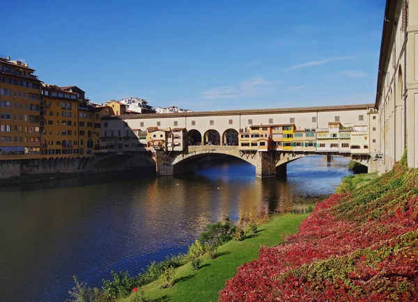 Vista Ponte Vecchio Florencia Italia —  Fotos de Stock