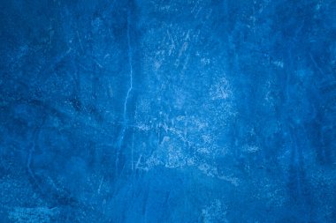Güzel Soyut Mavi Karanlık Stucco Duvar Arkaplanı, Metin İçin Yer Var