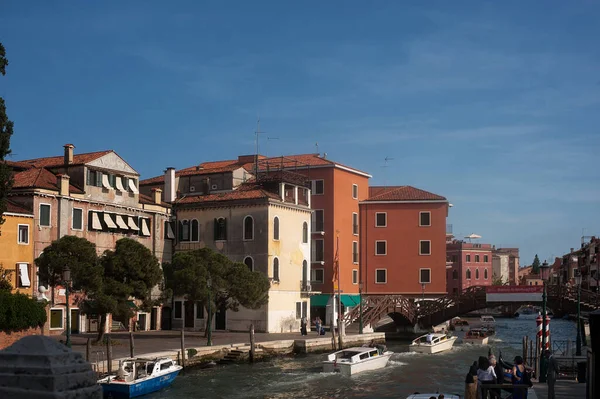 Venezianische Kanäle Und Brücken Altstadt Venedig Italien — Stockfoto