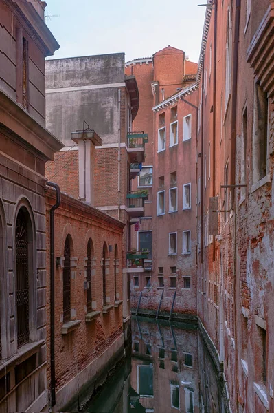 Velencei Csatornák Hidak Old City Velence Olaszország — Stock Fotó