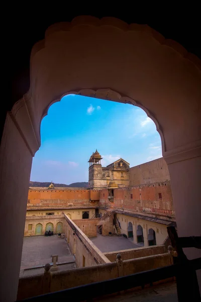 Der Haremsteil Des Palastes Bernstein Fort Jaipur Rajasthan Indien — Stockfoto