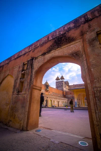 Der Haremsteil Des Palastes Bernstein Fort Jaipur Rajasthan Indien — Stockfoto