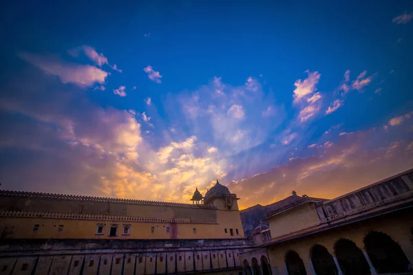 Amber Fort On the Sunset, Jaipur, Rajasthan, Hindistan