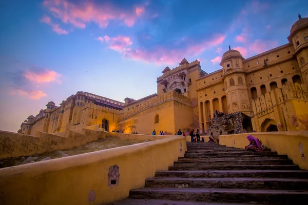 Amber Fort On the Sunset, Jaipur, Rajasthan, Hindistan