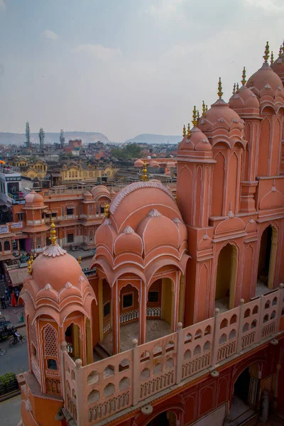 Hawa Mahal Badi Choupad Trh Růžové Město Jaipur Rajasthan — Stock fotografie