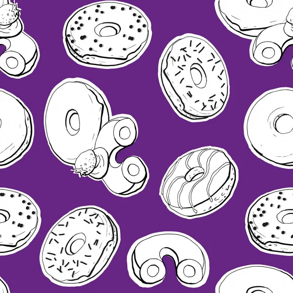 Donutlarla vektör kusursuz desen