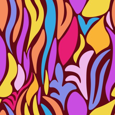 Renkli yaprakların soyut ve pürüzsüz arkaplanı