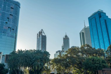 Perth City gökdelenleri Öğleden sonra