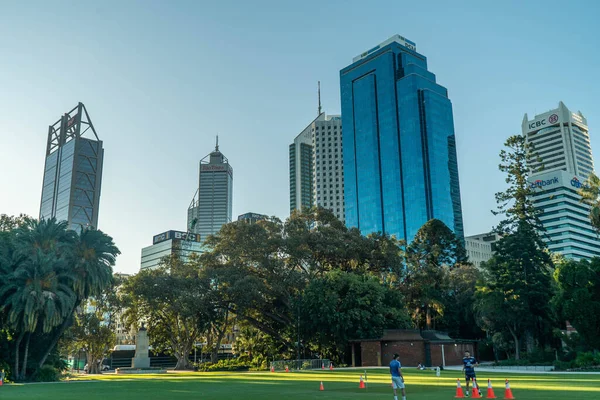 Perth Stad Wolkenkrabbers Int Namiddag — Stockfoto