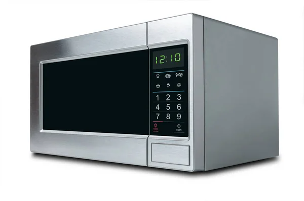 Stylish microwave oven on white background — Stock Photo, Image
