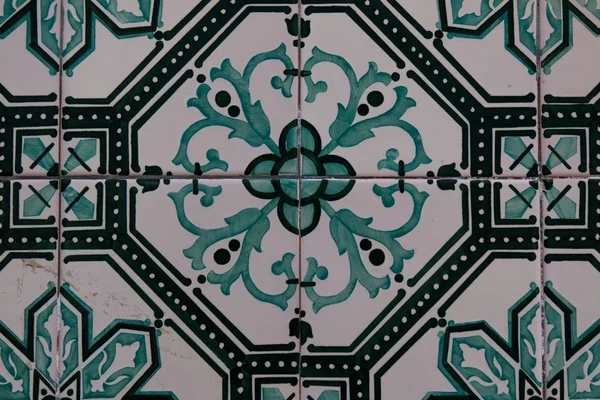 Detalje af en traditionel portugese keramiske fliser - Stock-foto
