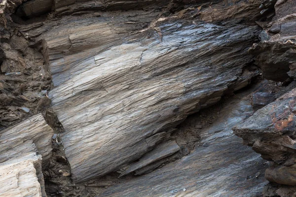 Detail eines Felsens in einem ehemaligen Bergwerk — Stockfoto