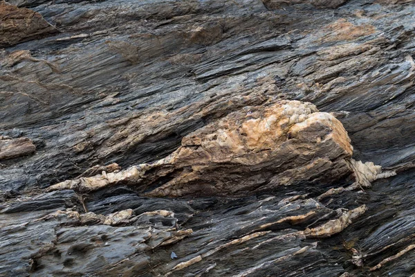 Detail eines Felsens in einem ehemaligen Bergwerk — Stockfoto