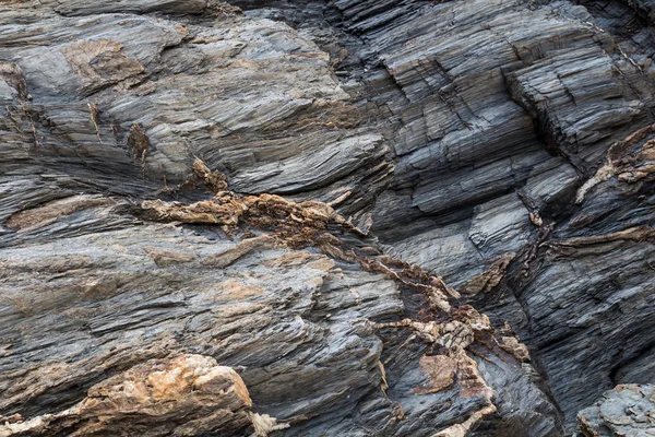 Detail eines Felsens in einem ehemaligen Bergwerk — Stockfoto