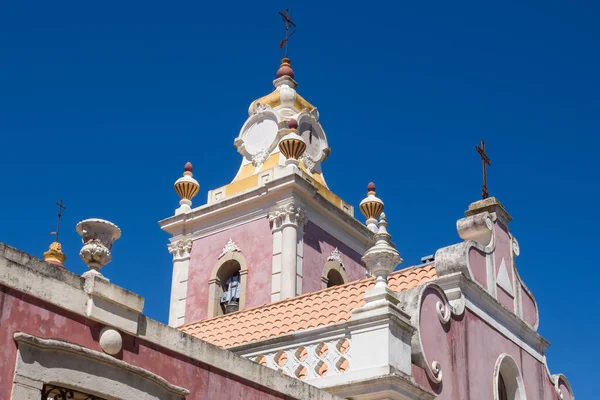 Color Burdeos Claro Las Paredes Detalles Blancos Palacio Estoi Construido —  Fotos de Stock