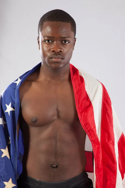 Hombre Negro Guapo Sin Camisa Serio Foto de stock 371654354 artistallen