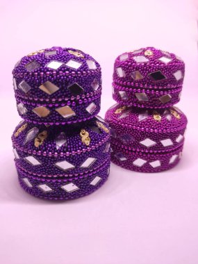 Fas geleneksel mücevher kutuları. Kapat..