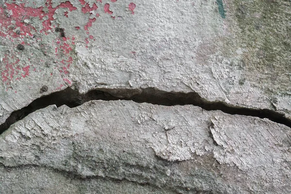 Грунтобетонная Цементная Стена Текстурой Трещин — стоковое фото