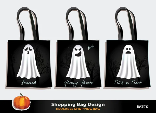 Juegos Diseño de bolsa de Halloween para Trick-or-Treat juego Ilustraciones de stock libres de derechos
