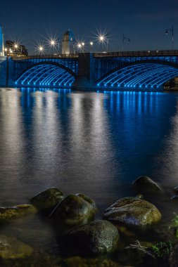 Boston, MA, ABD - Uzun metrajlı gece fotoğrafları.