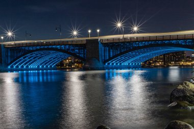 Boston, MA, ABD - Uzun metrajlı gece fotoğrafları.