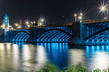 Boston, MA, ABD - Uzun metrajlı gece fotoğrafları.