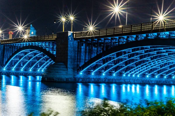 Boston Usa Long Exposure Night Photography — Stock Photo, Image