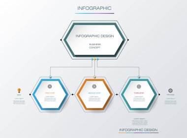 Vektör infographics zaman çizelgesi tasarım şablonu etiket tasarımını ve simgeler, 5 seçenekleri veya adımları