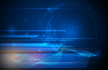 Vektör soyut, bilim, fütüristik, enerji teknoloji kavramı.