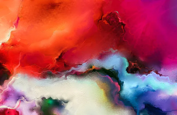 Pintura al óleo colorido abstracto sobre la textura de la lona. Pincelada dibujada a mano, óleo color pinturas fondo — Foto de Stock