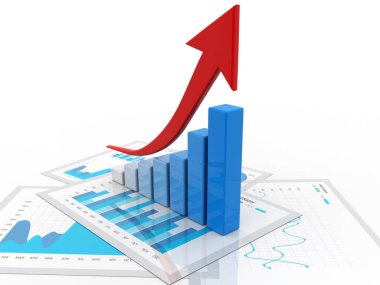 3d iş grafiği ve belgeler beyaz arkaplandaName