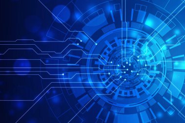 Soyut teknoloji arka plan Yüksek teknoloji iletişim konsepti Fütürist dijital yenilik arka plan