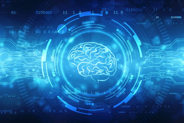 İnsan beyni 2d illüstrasyon, insan beyin yapısının dijital illüstrasyonu, yaratıcı beyin konsepti arka plan, yenilik arka plan