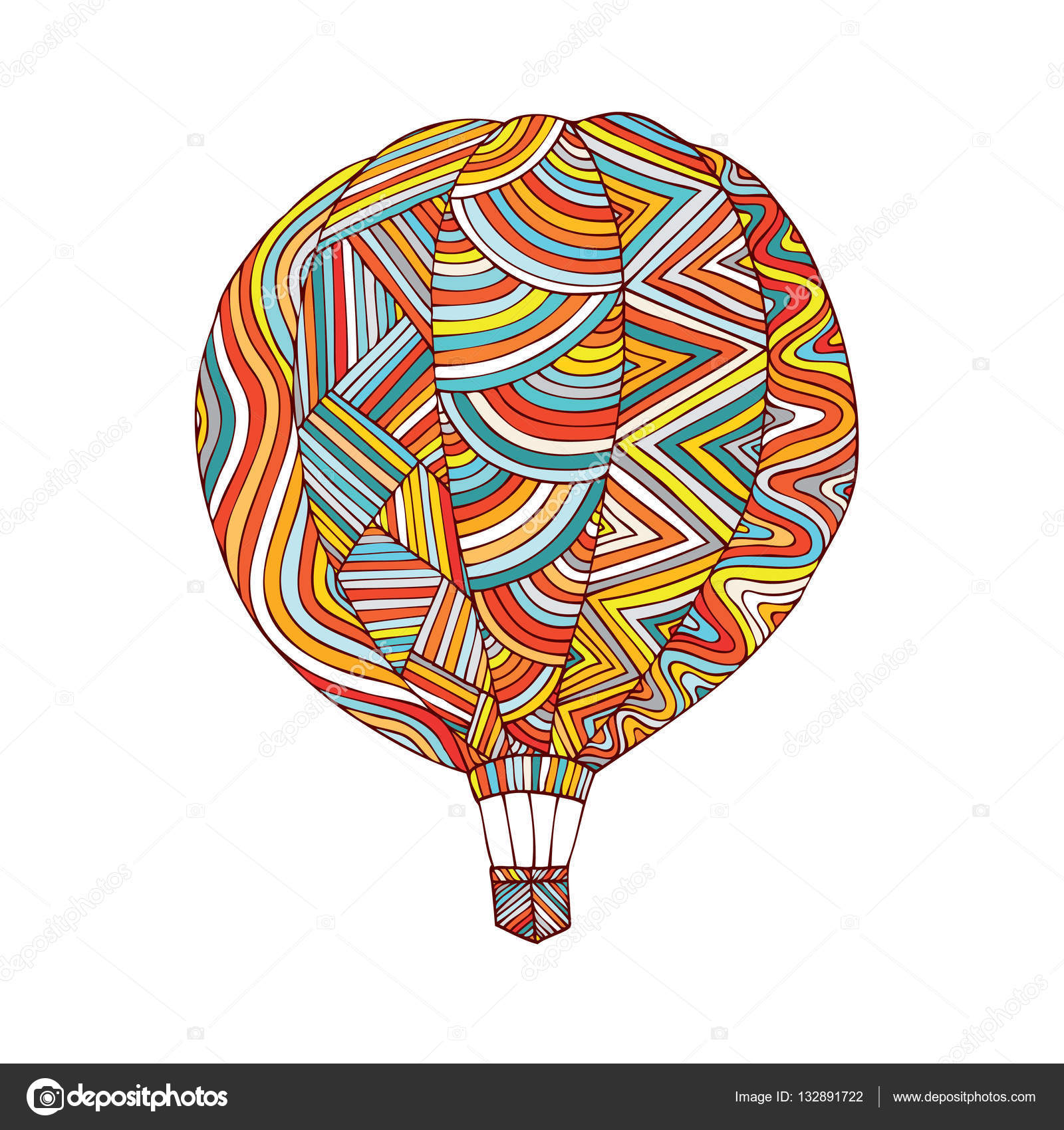 Disegno di marchio del palloncino — Vettoriale Stock