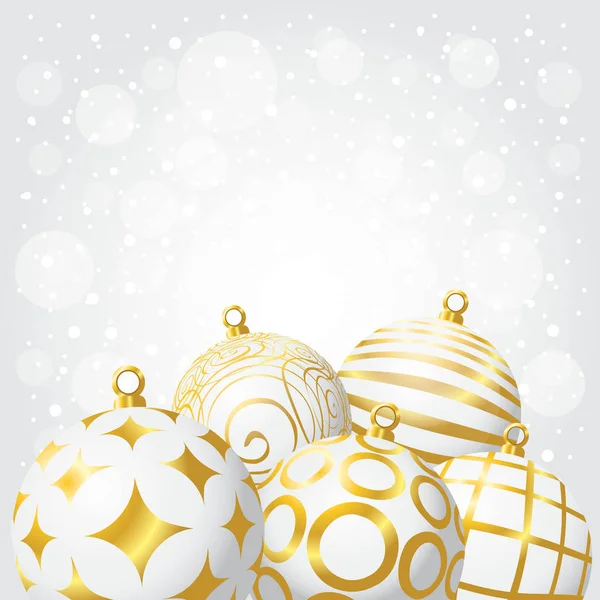 Set of Christmas balls — Stock Vector