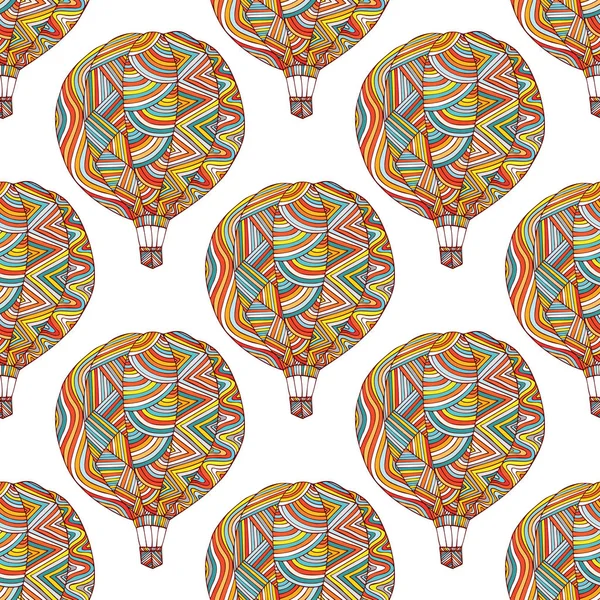 Seamless pattern with the image of the balloon — Stock Vector