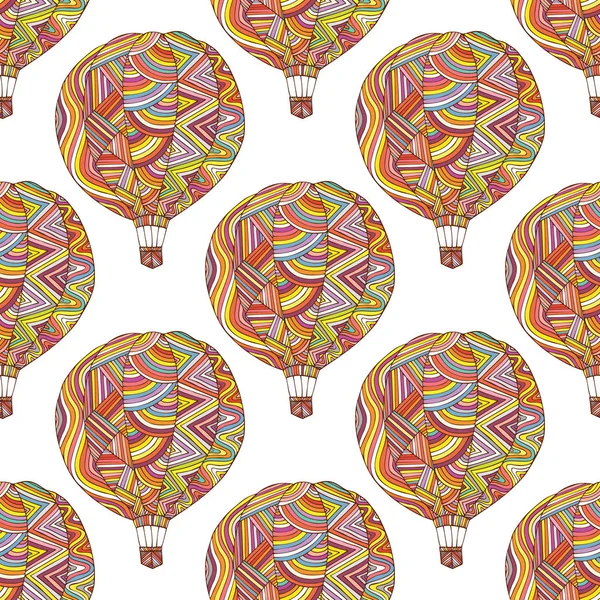Seamless pattern with the image of the balloon — Stock Vector