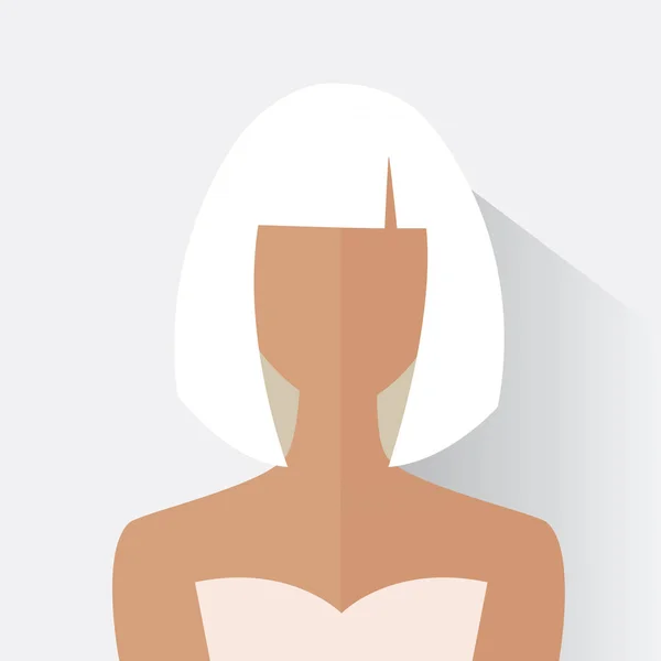 Avatar mulher design — Vetor de Stock