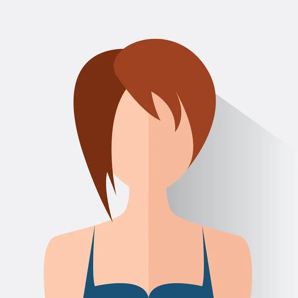 Diseño de mujer avatar — Vector de stock