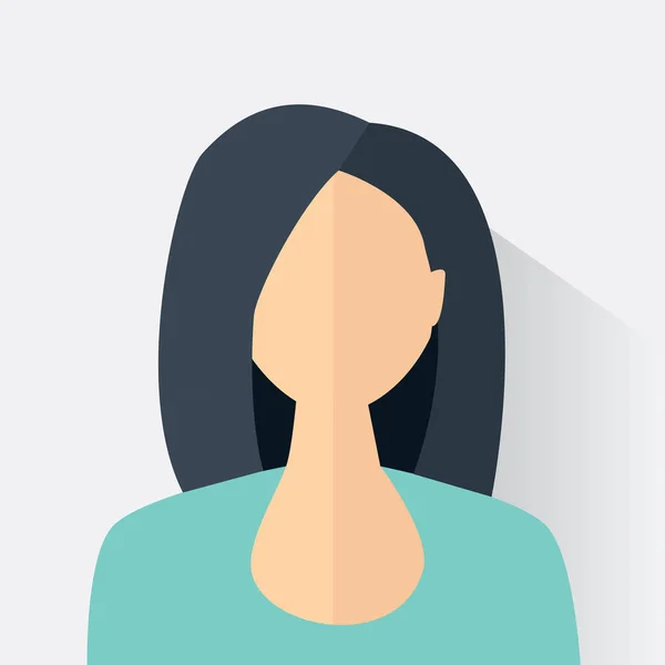 Design donna avatar — Vettoriale Stock