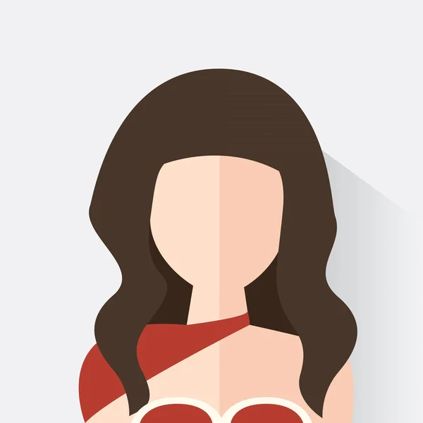 Avatar femme design — Image vectorielle