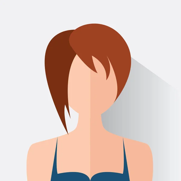 Avatar vrouw ontwerp — Stockvector