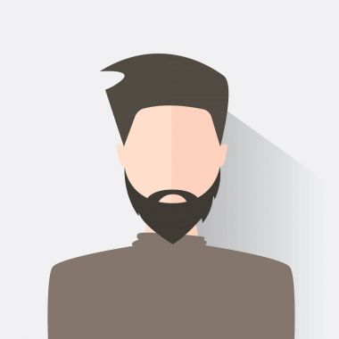 Avatar adam modern düz tasarım