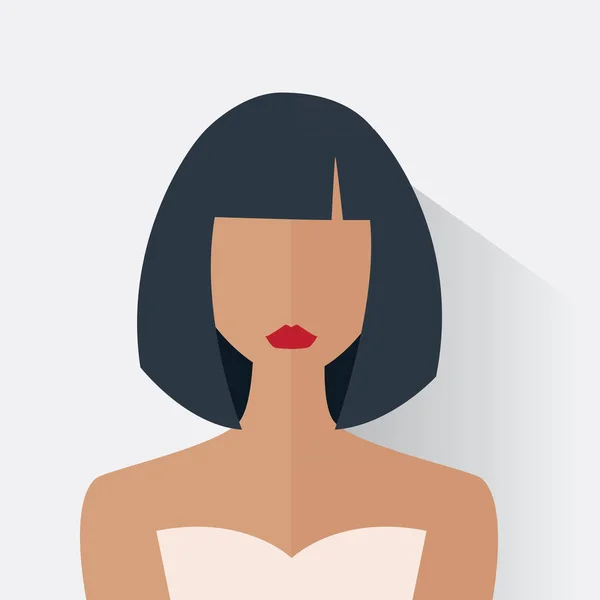 Avatar de la femme moderne — Image vectorielle
