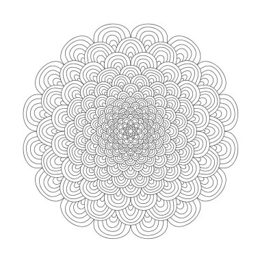 Mandala boyama kitabı yetişkinler için