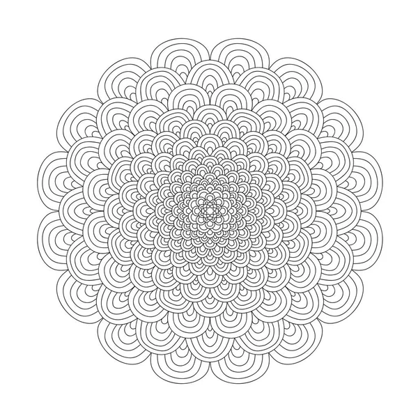 Mandala színezés könyv a felnőttek számára — Stock Vector