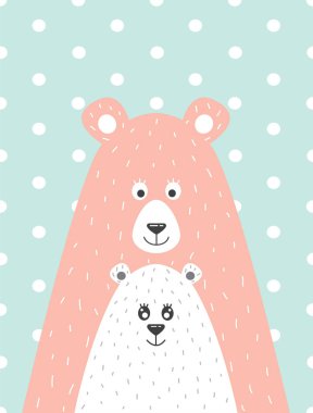 Download Mama Bear And Baby Bear Free Vector Eps Cdr Ai Svg Vector Illustration Graphic Art
