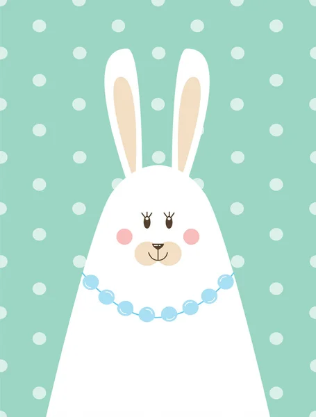 Mother rabbit in a Scandinavian style — Stock Vector