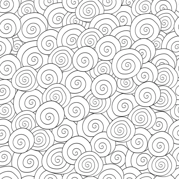 Livre de coloriage adulte avec une image des vagues — Image vectorielle