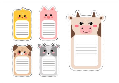 Kawaii haftalık çocuk planlama vektörü çizimi